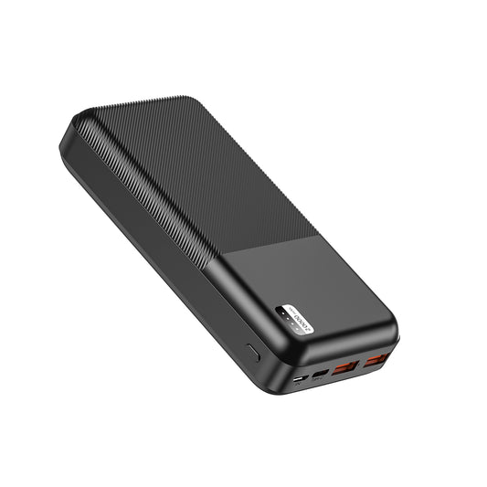 Xipin PX722 Hızlı Şarj Özellikli LED Işık Göstergeli Dual USB Taşınabilir Powerbank 20000mAh Siyah