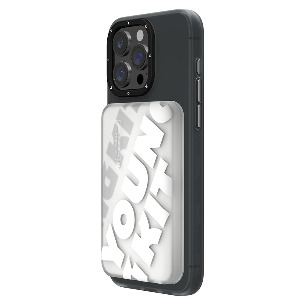 Youngkit APE Hızlı Şarj Özellikli Wireless Powerbank 15W 5000mAh Beyaz