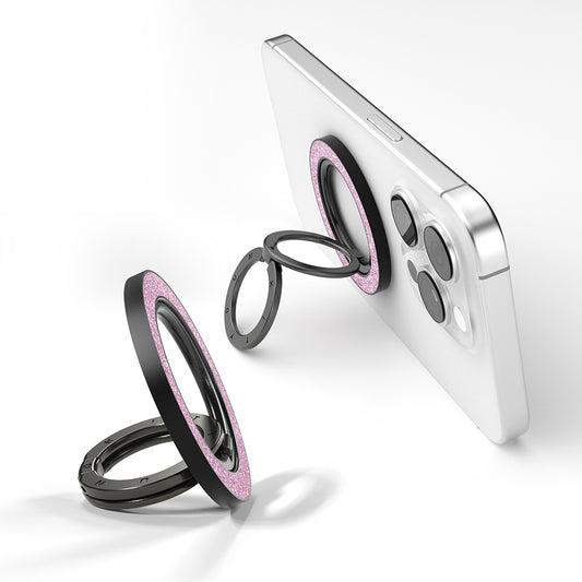 Youngkit Colorful Serisi Double Magnetik Ring Stand Telefon Tutucu Siyah