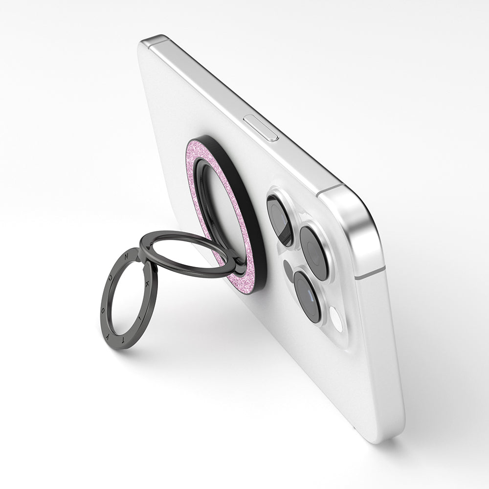 Youngkit Colorful Serisi Double Magnetik Ring Stand Telefon Tutucu Gümüş