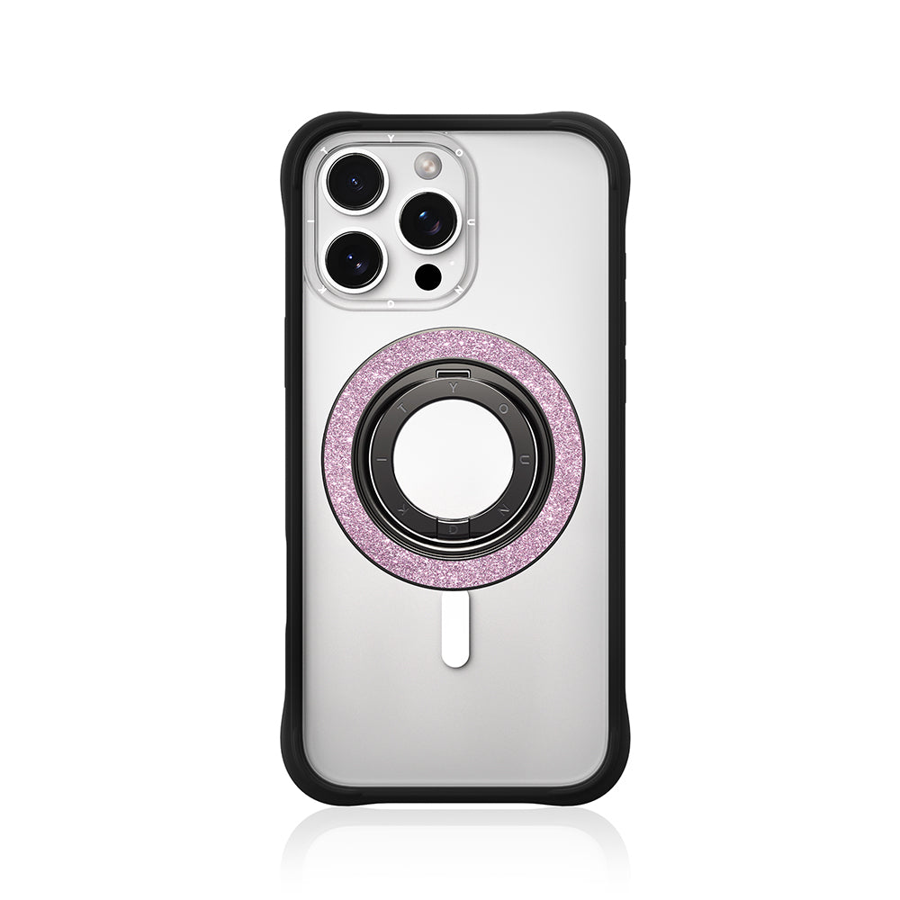 Youngkit Colorful Serisi Double Magnetik Ring Stand Telefon Tutucu Gümüş