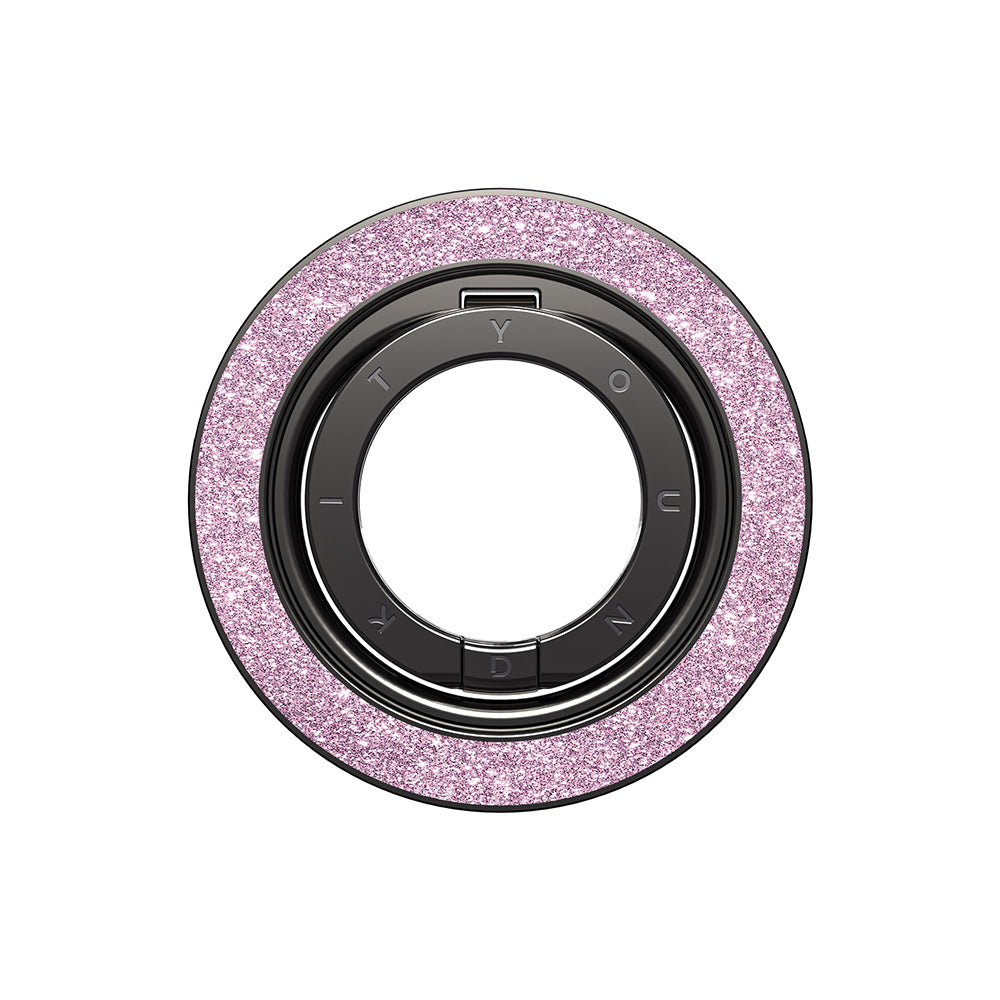 Youngkit Colorful Serisi Double Magnetik Ring Stand Telefon Tutucu Pembe