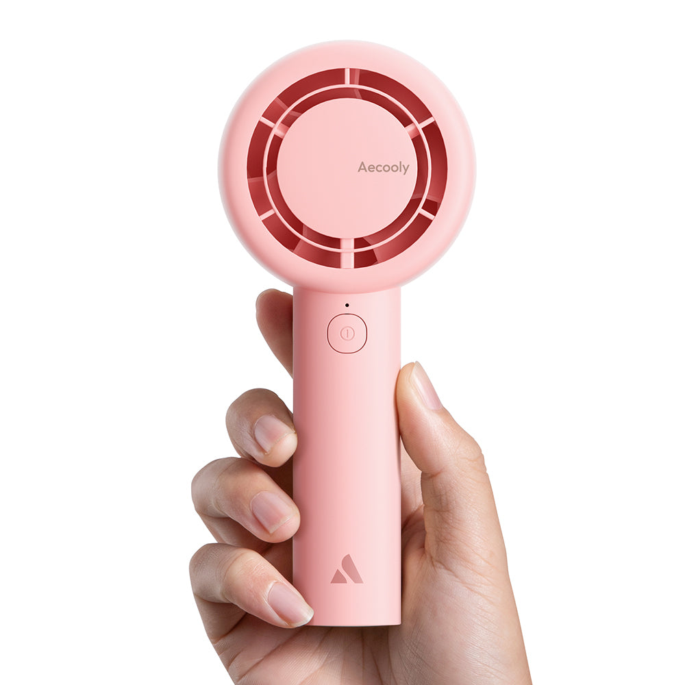 Aecooly PB01 İç Spiralli Çift Halka Hava Akışı Teknolojili 5 Kademeli Portatif Soğutucu El Fanı Siyah