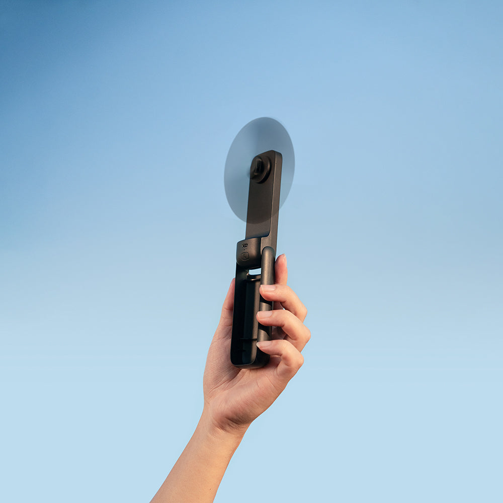 Aecooly PF01 Katlanabilen 3 Kademeli Portatif Soğutucu El Fanı Bej