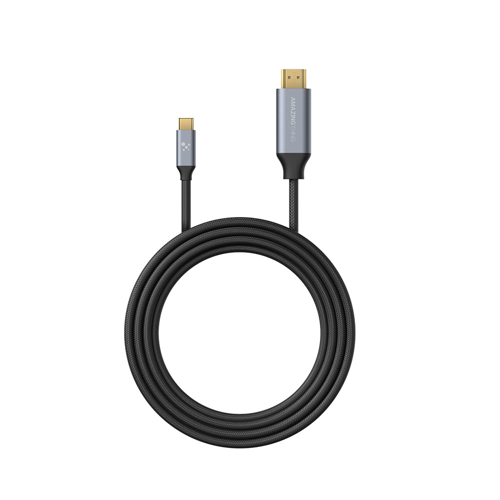 Amazingthing Thunder Pro HDTV Görüntü ve Ses Aktarıcı Type-C to HDMI Kablo Ultra HD 4K 60Hz 1.5M