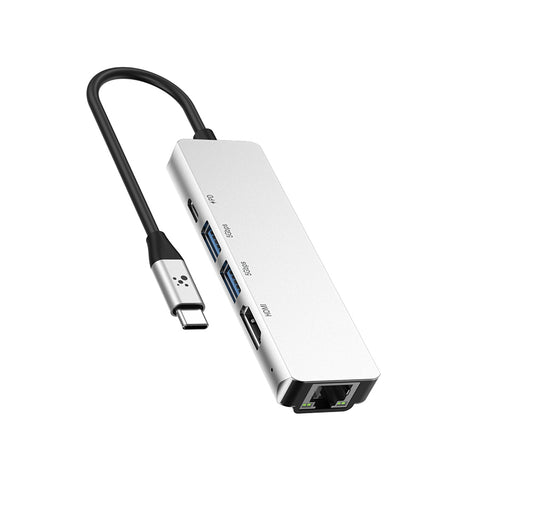 Amazingthing Thunder Pro RJ45 Type-c to HDTV 5 in 1 4K 60Hz Ethernet Dönüştürücü Adaptör