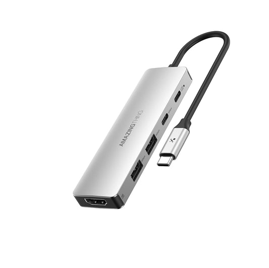 Amazingthing Thunder Pro Type-c to HDTV 5 in 1 4K 60Hz Dönüştürücü Adaptör