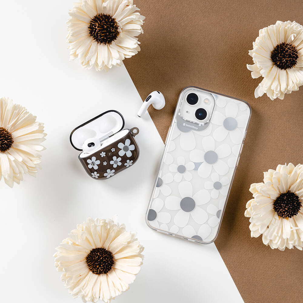 Airpods 3. Nesil Kılıf Çift IMD Baskılı Lisanslı Switcheasy Artist Kılıf Renksiz