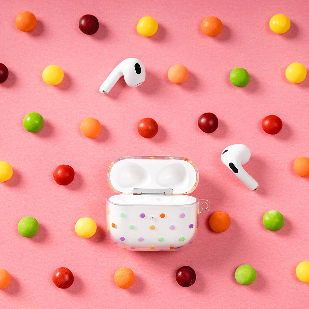 Airpods 3. Nesil Kılıf Çift IMD Baskılı Lisanslı Switcheasy Artist Kılıf Renksiz