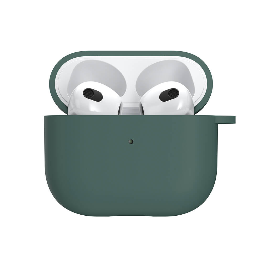 Airpods 3. Nesil Kılıf Yumuşak Dokunuşlu Likit Silikon Tasarımlı Lisanslı Switcheasy Skin Kılıf Siyah