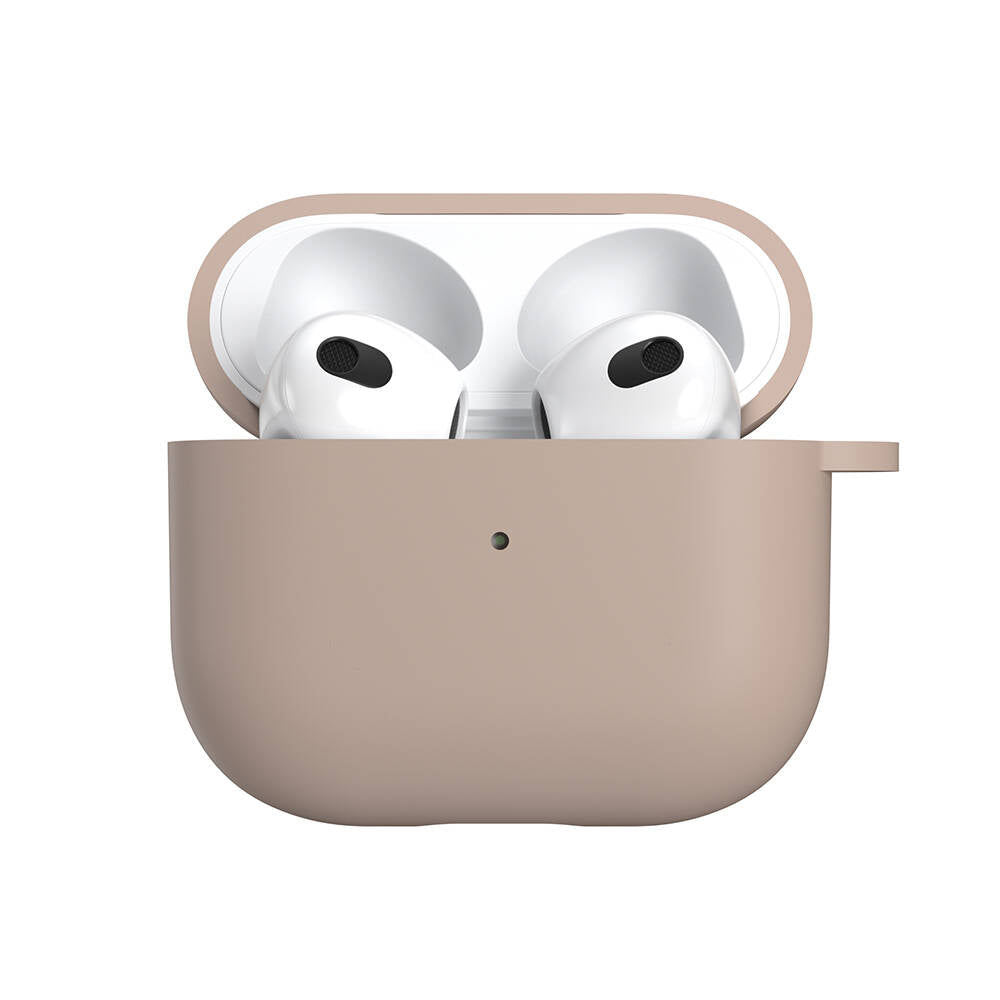 Airpods 3. Nesil Kılıf Yumuşak Dokunuşlu Likit Silikon Tasarımlı Lisanslı Switcheasy Skin Kılıf Pembe