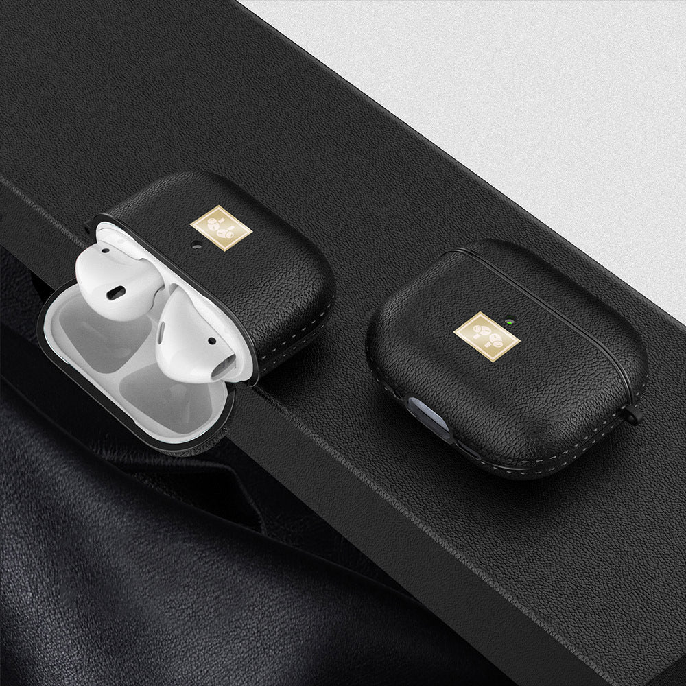 Airpods 4 Kılıf Deri Görünümlü Askı Aparatlı Wlons Kılıf Koyu Yeşil