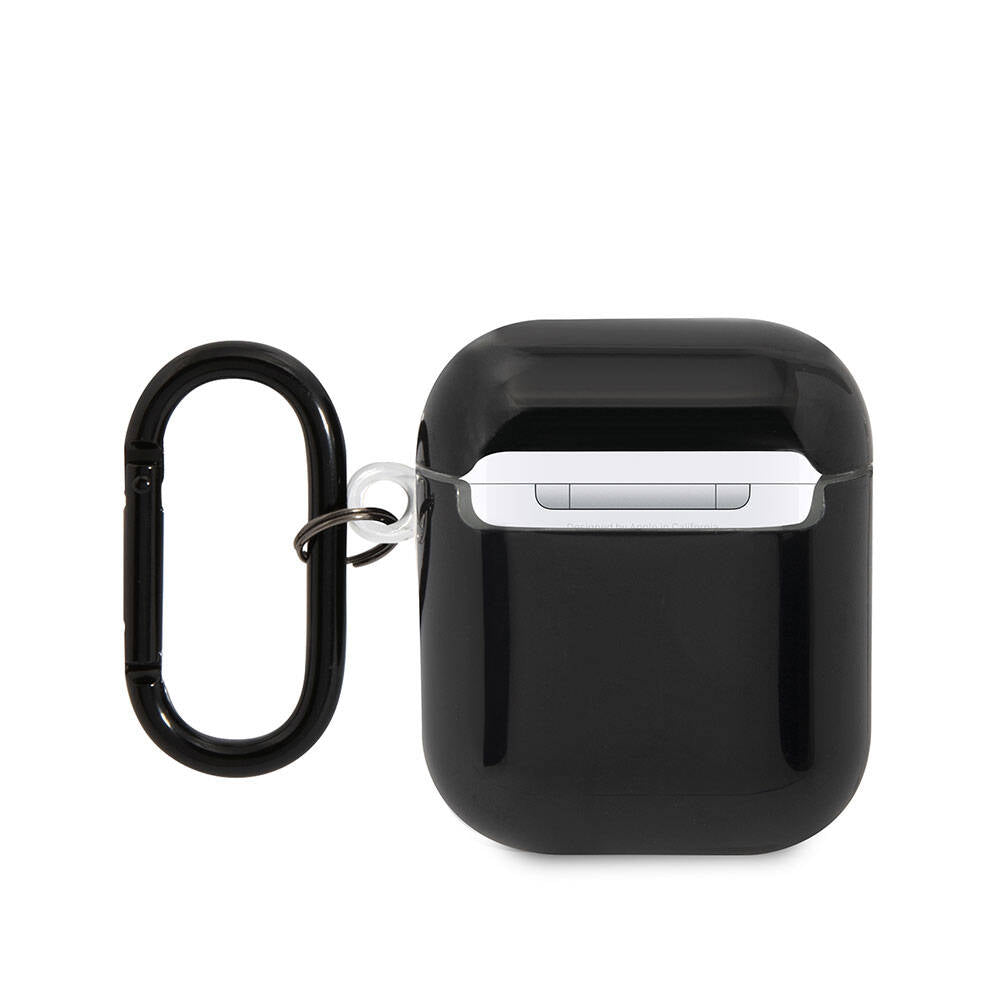 Airpods Kılıf BMW Orjinal Lisanslı Çoklu Renkli Çizgili Çift IMD Baskı Logolu Kılıf Siyah