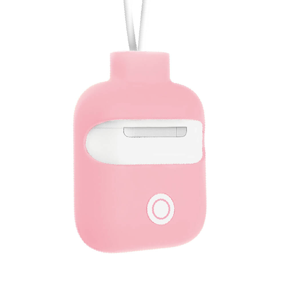 Airpods Kılıf Boyun Askılı Jelly Bean Tasarımlı Lisanslı Switcheasy ColorBuddy Kılıf Beyaz