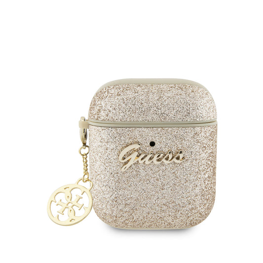 Apple Airpods Kılıf GUESS Glitter 4G Charm Kapak