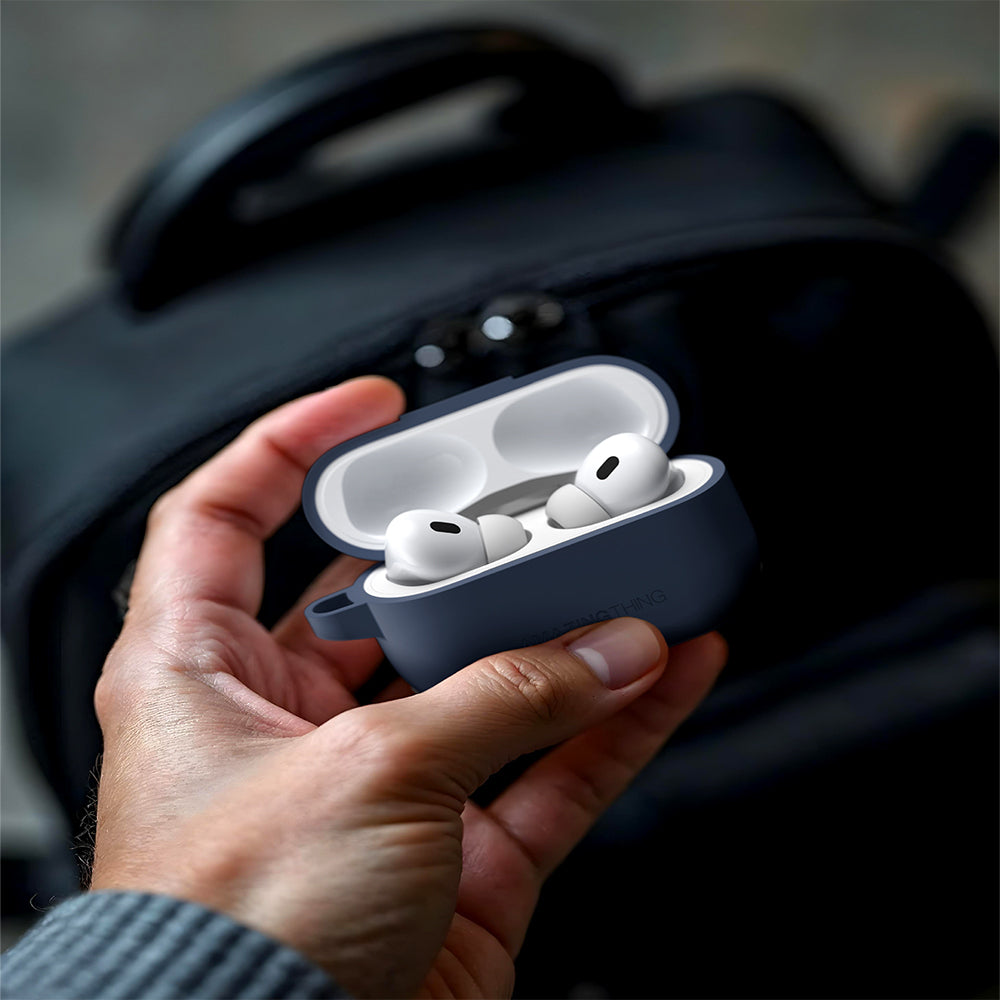 Apple Airpods Pro 2 Amazingthing Airbag Köşe Tasarımlı Omni Serisi Silikon Kapak Siyah