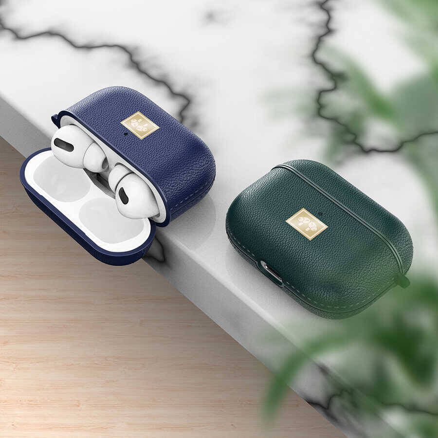 Airpods Pro 2 Kılıf Deri Görünümlü Askı Aparatlı Wlons Kılıf Kırmızı