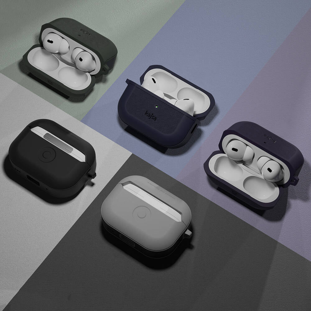 Airpods Pro 2 Kılıf Kajsa Luxe Collection Kablosuz Şarj Uyumlu Kılıf Olive