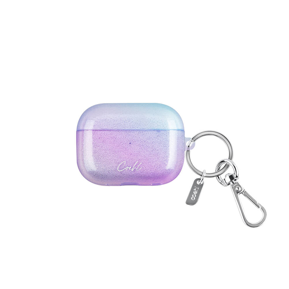 Airpods Pro 2 Kılıf Parlayan Arka Yüzey Coehl Linear Kılıf Mor