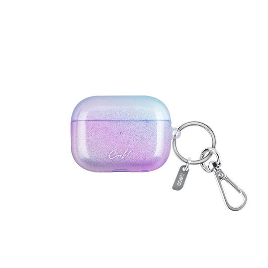 Airpods Pro 2 Kılıf Parlayan Arka Yüzey Coehl Linear Kılıf Mor