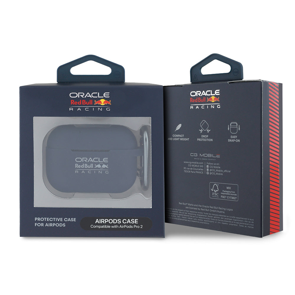 Apple Airpods Pro 2 Kılıf Redbull Orjinal Lisanslı Baskı Logolu Askı Aparatlı Silikon Kapak Lacivert