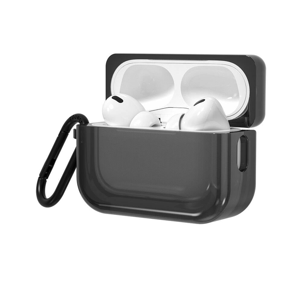 Airpods Pro 2 Kılıf Saydam Jelly Tasarımlı Youngkit Candy Serisi Kılıf Mor
