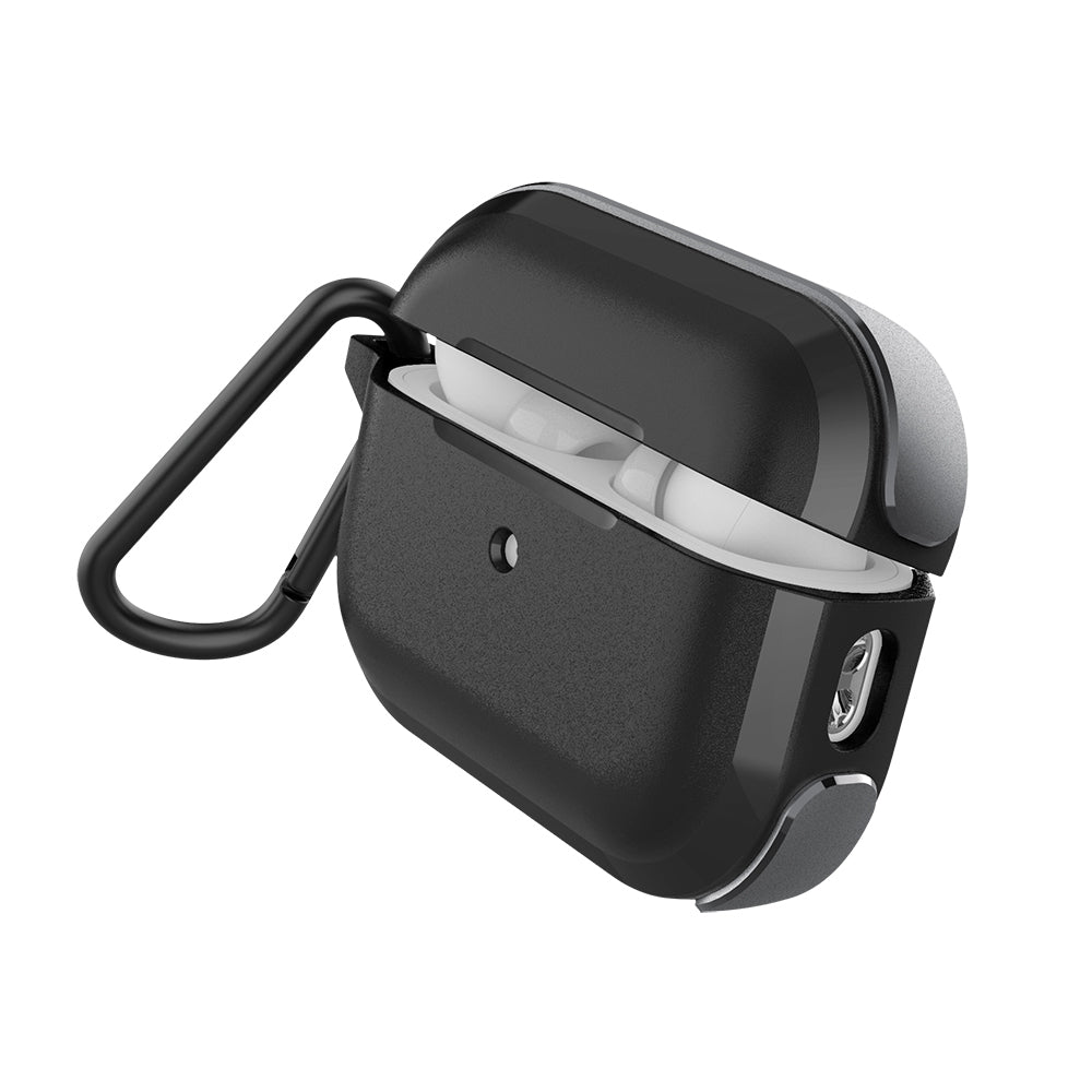 Apple Airpods Pro 2 Raptic Trek Serisi Askı Aparatlı Kulaklık Kılıfı Siyah