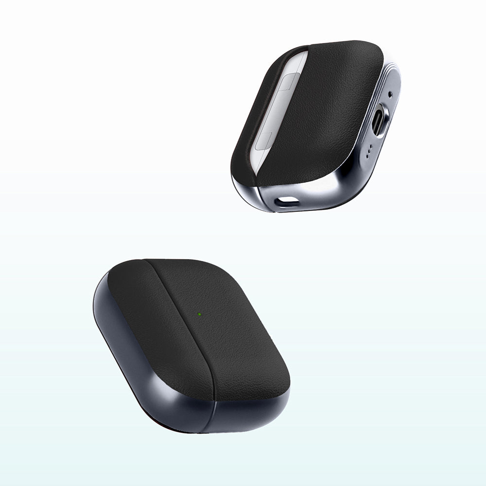 Apple AirPods Pro 3 Kılıf M-Safe Şarj Özellikli Mutural Poying Serisi Deri Tasarımlı Kapak