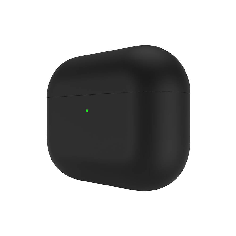 Airpods Pro Kılıf Boyun Askılı Parlayan Düğmeli Lisanslı Switcheasy Colors Silikon Kılıf Siyah