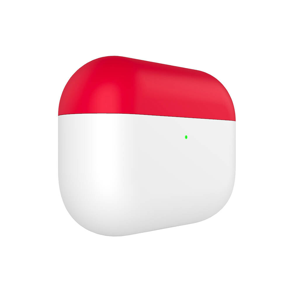 Airpods Pro Kılıf Boyun Askılı Parlayan Düğmeli Lisanslı Switcheasy Colors Silikon Kılıf Beyaz