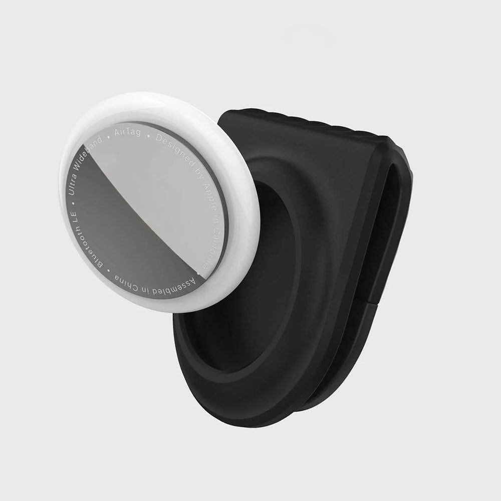 Apple Airtag Raptic Anchor Serisi Klipsli Airtag Kılıfı Siyah