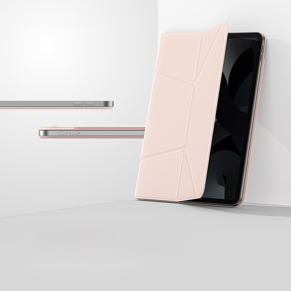 iPad Air 11 2024 Amazingthing Matte Pro Mag Folio Katlanabilir Magnetik Standlı Kılıf Pembe