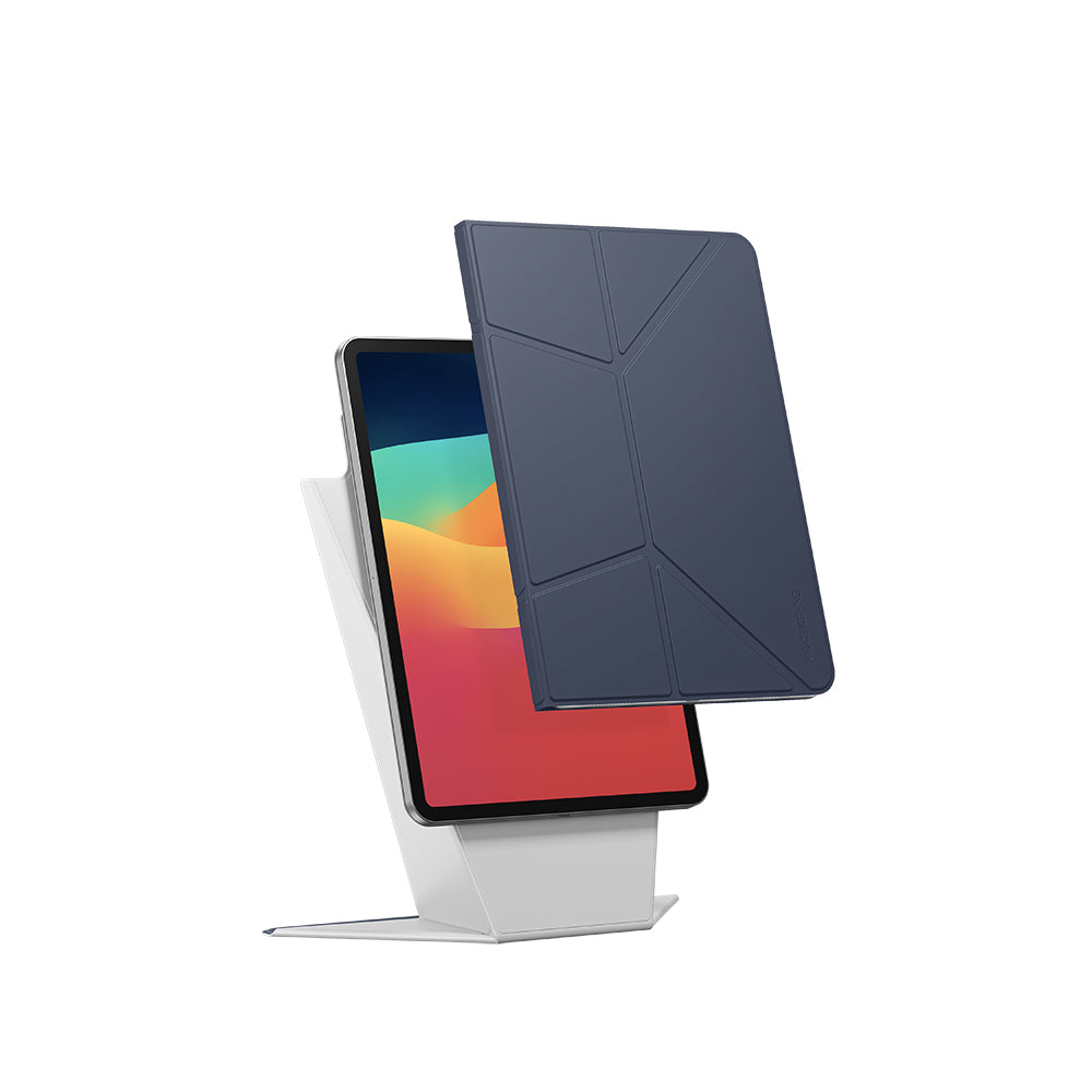 iPad Air 11 2024 Amazingthing Matte Pro Mag Folio Katlanabilir Magnetik Standlı Kılıf Pembe