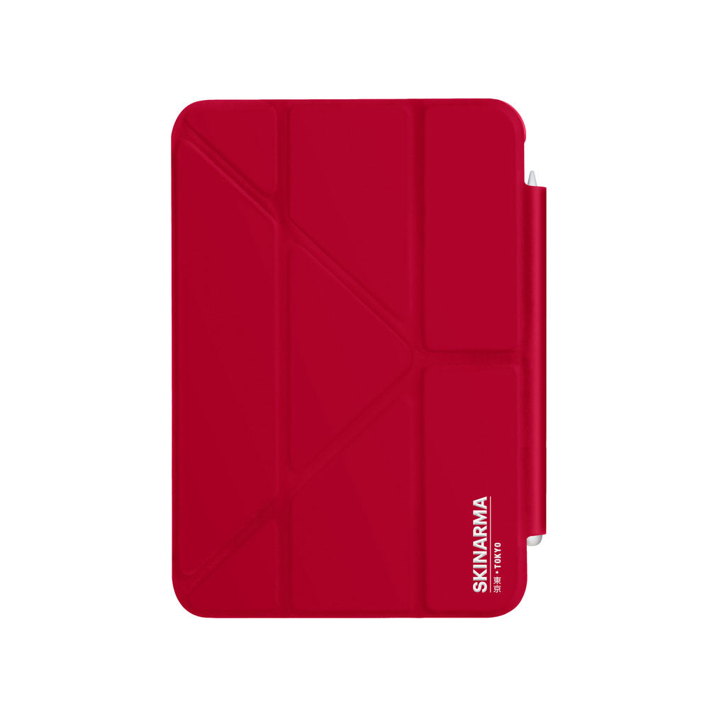 iPad Air 11 2024 Kılıf SkinArma Kalemlikli Arkası Şeffaf Standlı Magnetik Taihi Sora Kılıf Siyah