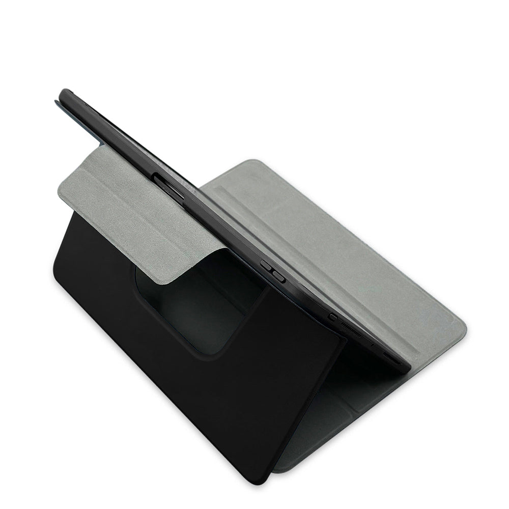 iPad Air 11 2024 Raptic Spin Detachable Folio PU Ayrılabilir Kalem Bölmeli Standlı Kılıf Lacivert