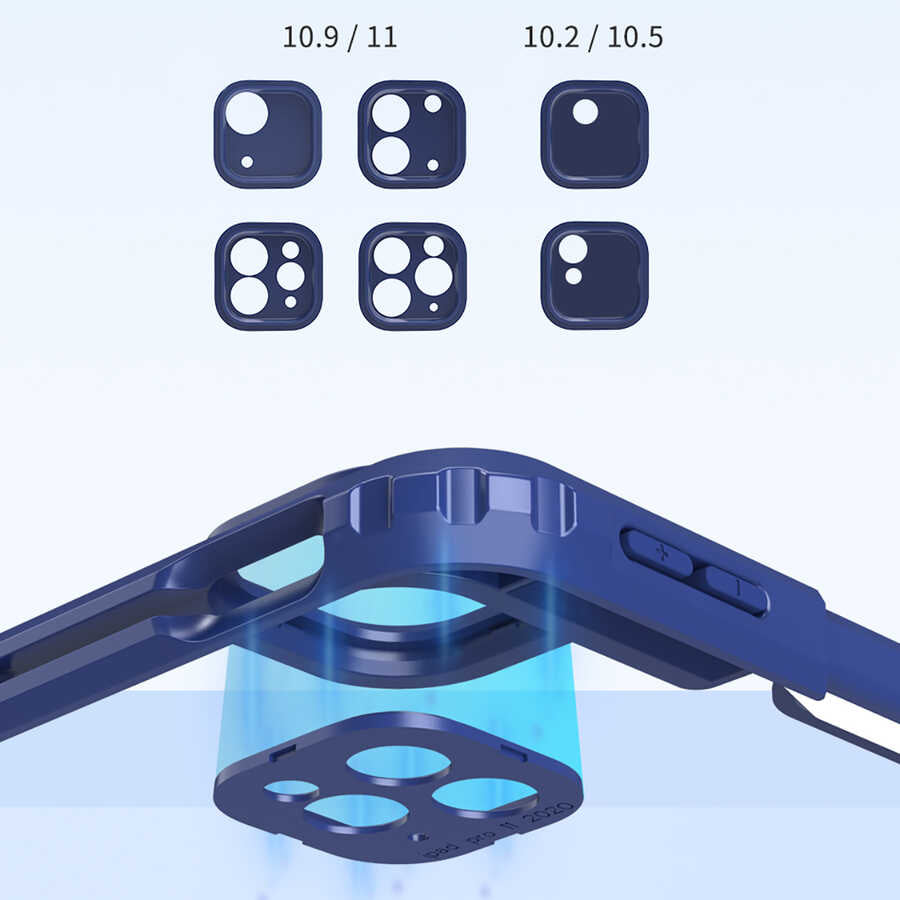 iPad Air 11 2024 Wiwu Mecha Dönebilen Standlı Tablet Kılıfı Yeşil