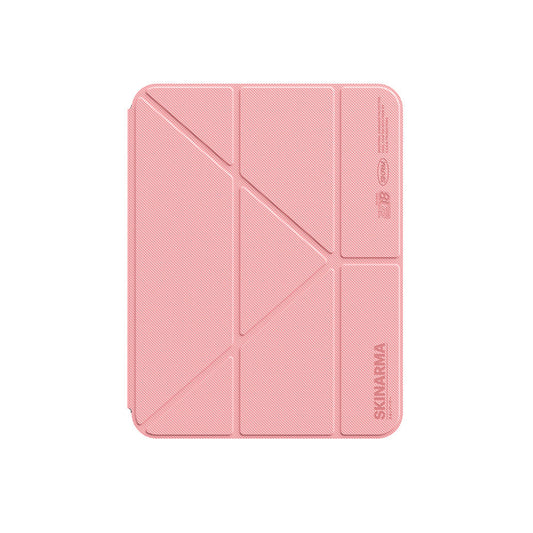 Apple iPad Air 11 2025 M3 Kılıf Skinarma Kalemlikli Arkası Şeffaf Standlı Magnetik Zeta Kılıf