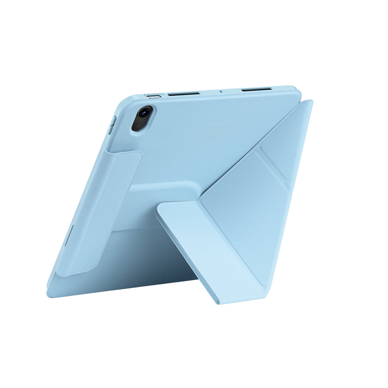 Apple iPad Air 11 2025 M3 Wiwu 360° Dönebilen Standlı Magnetik Koruyucu Tablet Kılıfı Gri