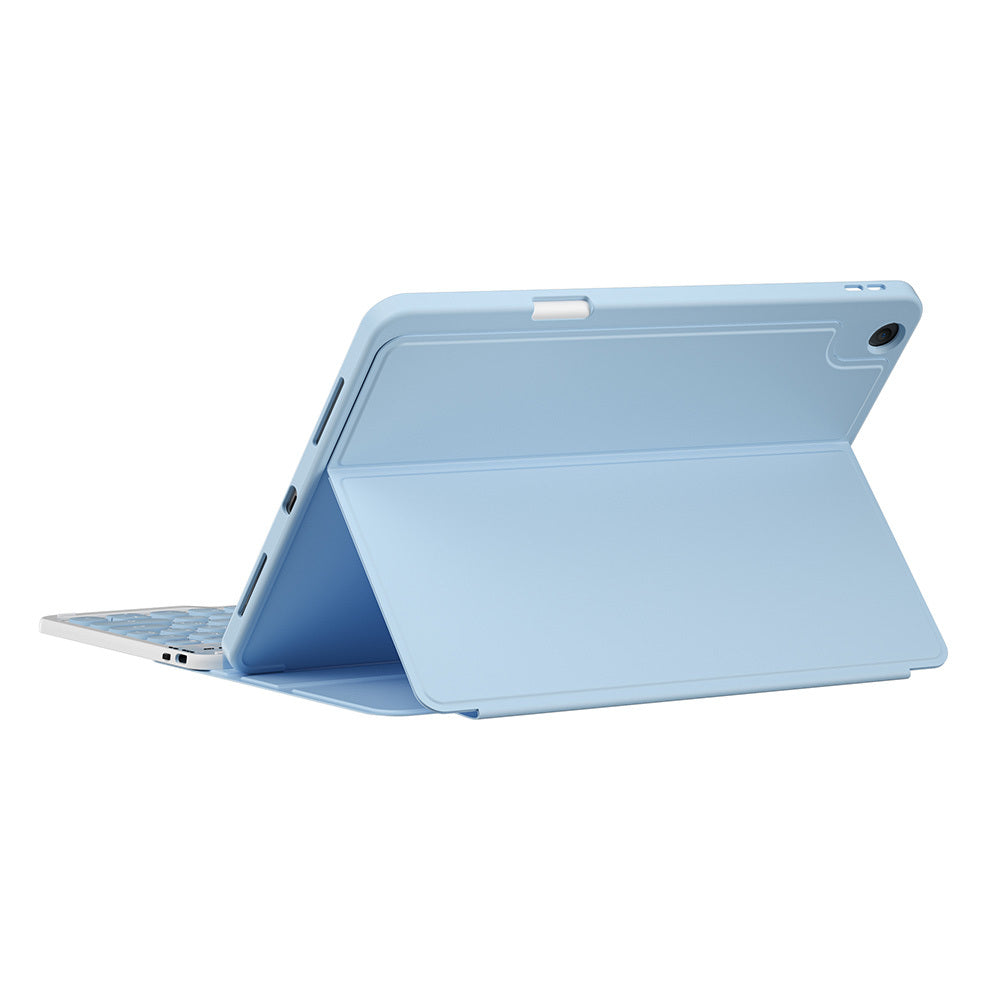 iPad Pro 10.5 (7.Nesil) Wiwu Protective Gizli Kalem Bölmeli Klavyeli Kılıf Pembe