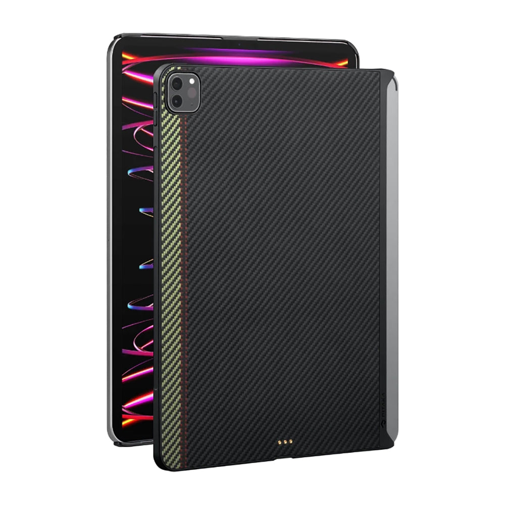 iPad Pro 11 2020 (2.Nesil) Kılıf Aramid Fiber Pitaka Ultra-Slim Classic Serisi Tablet Kılıf Siyah