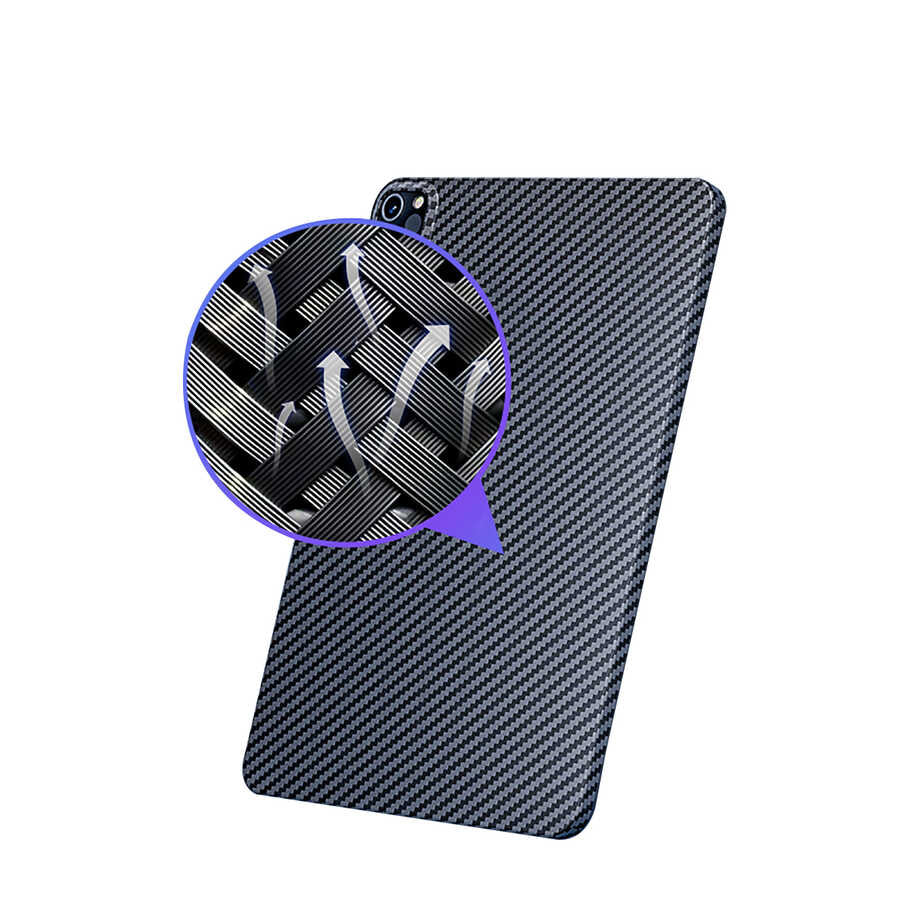 iPad Pro 11 2022 M2 Kılıf Benks Essential Kevlar Karbon Fiber Kılıf Siyah