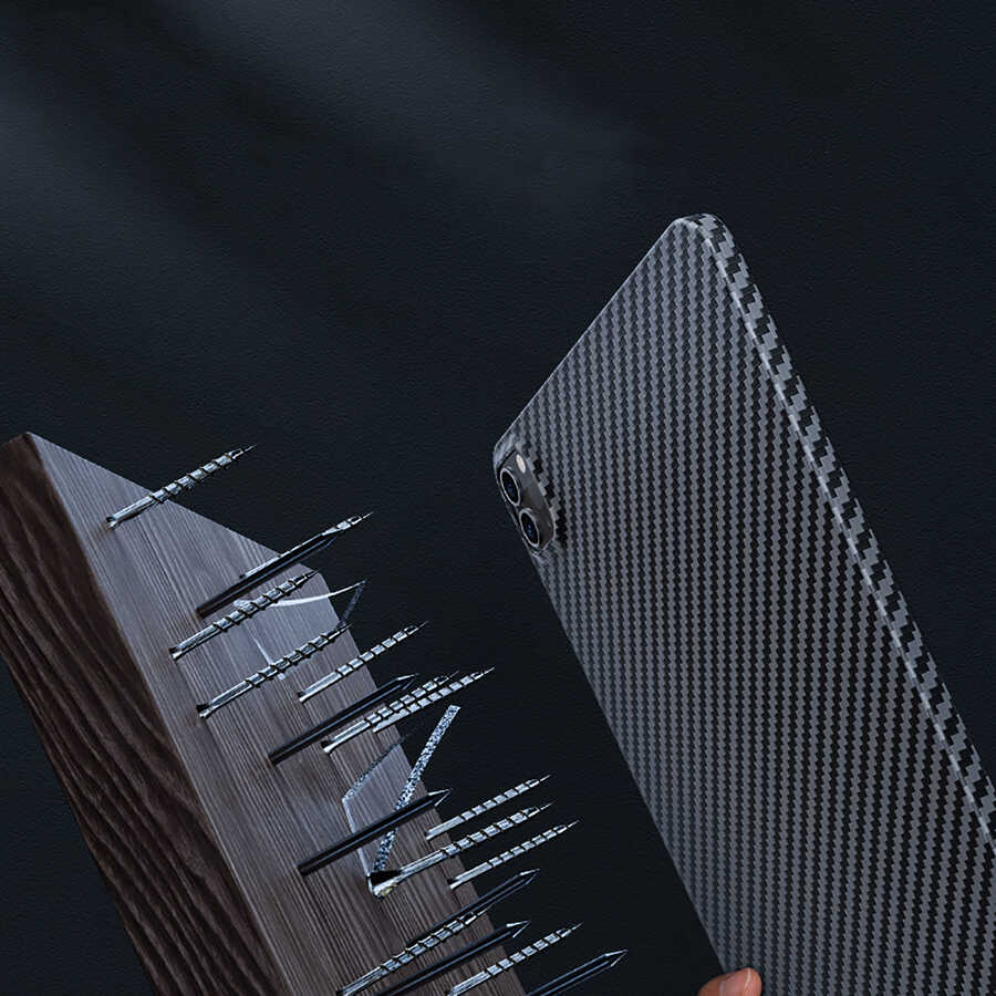 iPad Pro 11 2022 M2 Kılıf Benks Essential Kevlar Karbon Fiber Kılıf Siyah