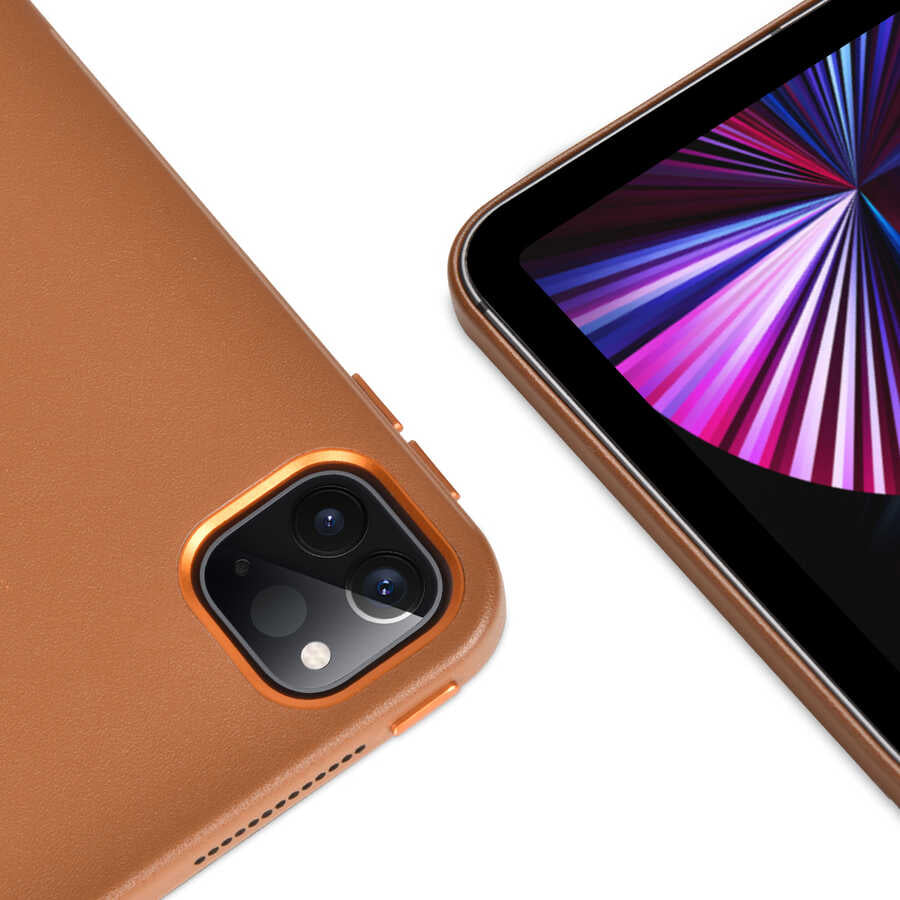 iPad Pro 11 2022 M2 Wiwu Ayrılabilen Magnetik Standlı Tablet Kılıfı Kahverengi