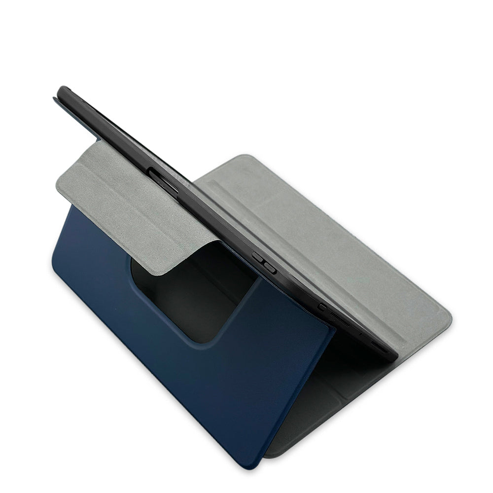 iPad Pro 11 2024 Raptic Spin Detachable Folio PU Ayrılabilir Kalem Bölmeli Standlı Kılıf Lacivert