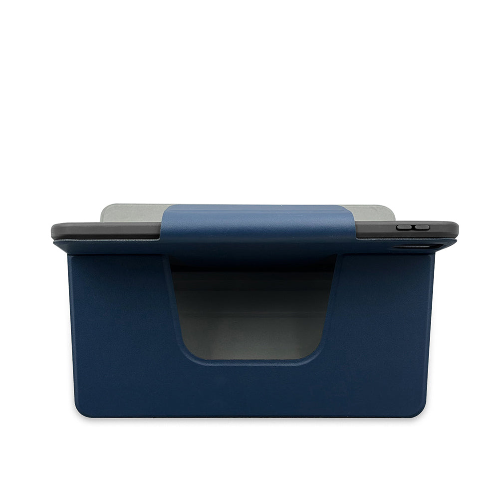 iPad Pro 11 2024 Raptic Spin Detachable Folio PU Ayrılabilir Kalem Bölmeli Standlı Kılıf Lacivert