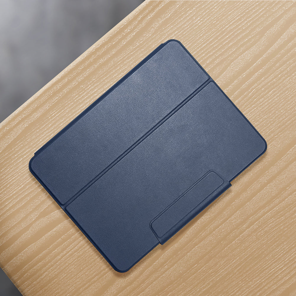 iPad Pro 11 2024 Raptic Spin Detachable Folio PU Ayrılabilir Kalem Bölmeli Standlı Kılıf Siyah