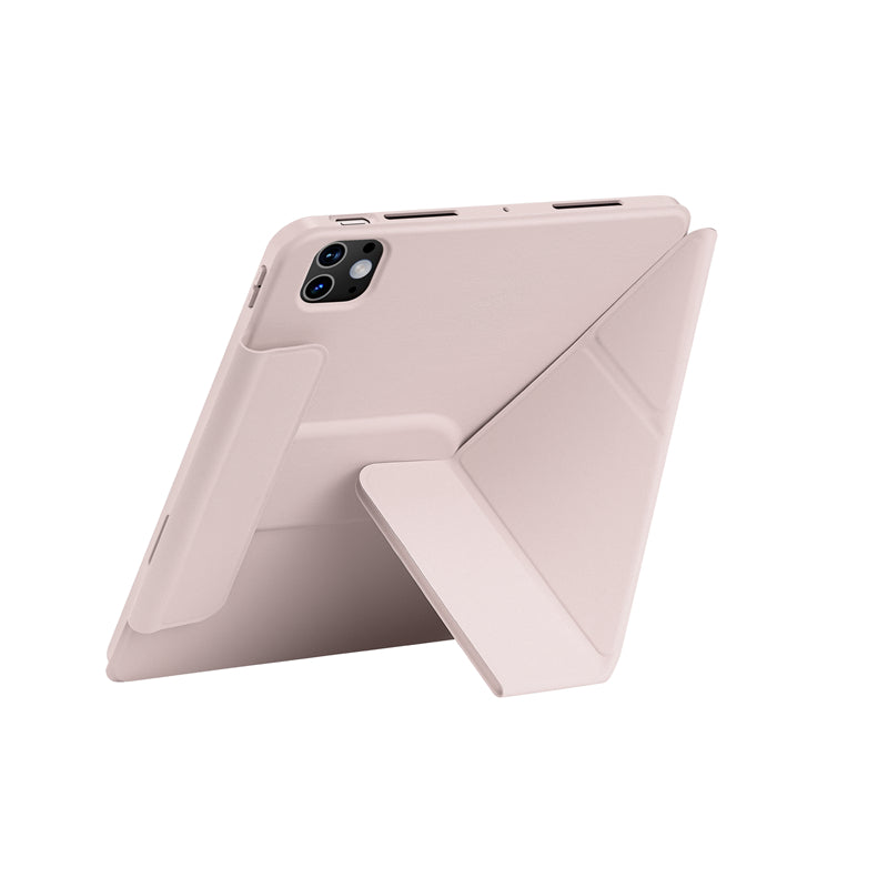 iPad Pro 11 2024 Wiwu 360° Dönebilen Standlı Magnetik Koruyucu Tablet Kılıfı Siyah