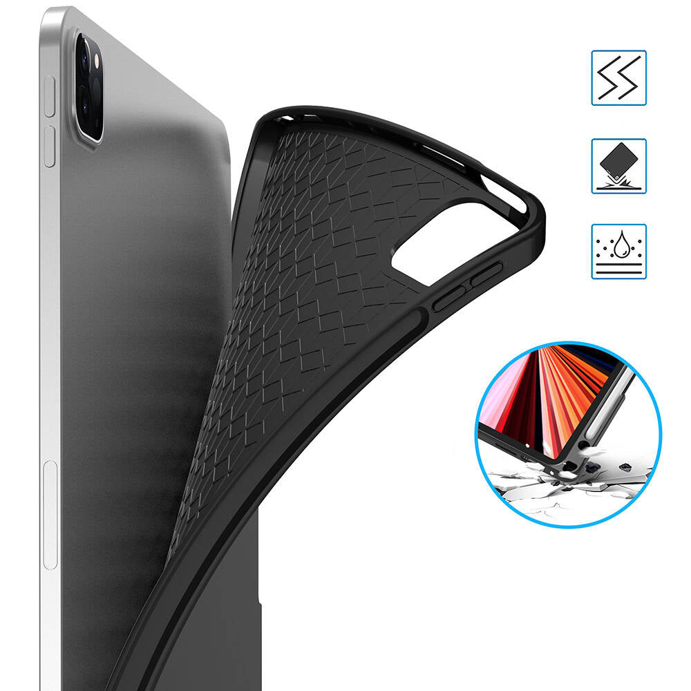 iPad Pro 11 2024 Wiwu Mag Touch Klavyeli Standlı Kılıf Siyah