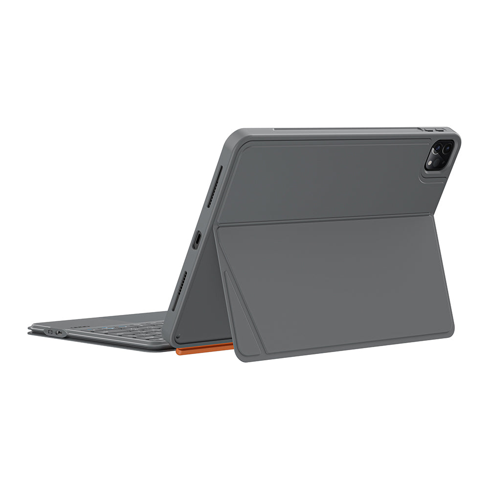 Apple iPad Pro 11 2025 M5 Wiwu MK-005 Combo 3in1 Kalem Bölmeli Klavyeli Standlı Kılıf