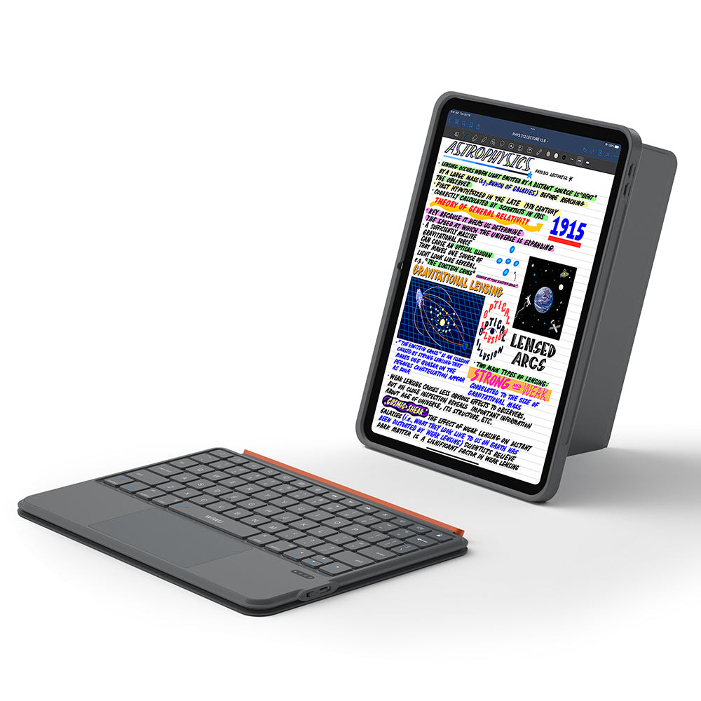 Apple iPad Pro 11 2025 M5 Wiwu MK-005 Combo 3in1 Kalem Bölmeli Klavyeli Standlı Kılıf